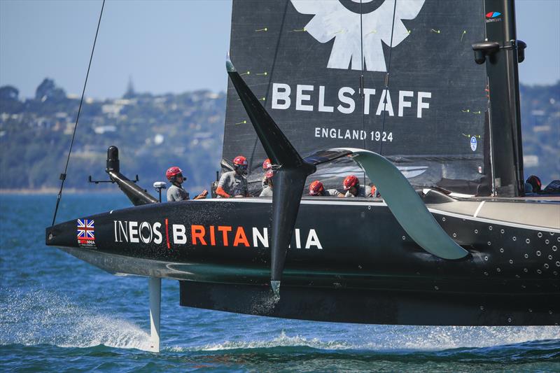 Prada Cup Final Day 3: Ineos Team UK photo copyright COR36 / Studio Borlenghi taken at  and featuring the AC75 class