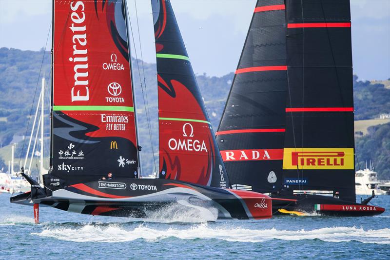 America's Cup match day 5 - Emirates Team New Zealand stay flying as Luna Rossa Prada Pirelli wallow - photo © ACE / Studio Borlenghi