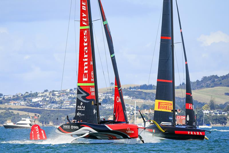 America's Cup match day 5 - Emirates Team New Zealand and Luna Rossa Prada Pirelli - photo © ACE / Studio Borlenghi