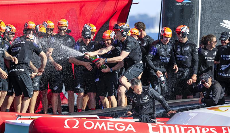 Emirates Team New Zealand win the 36th America's Cup photo copyright ACE / Studio Borlenghi taken at Royal New Zealand Yacht Squadron and featuring the AC75 class