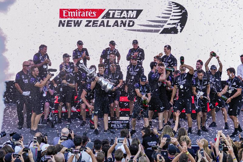 Emirates Team New Zealand win the 36th America's Cup photo copyright ACE / Studio Borlenghi taken at Royal New Zealand Yacht Squadron and featuring the AC75 class