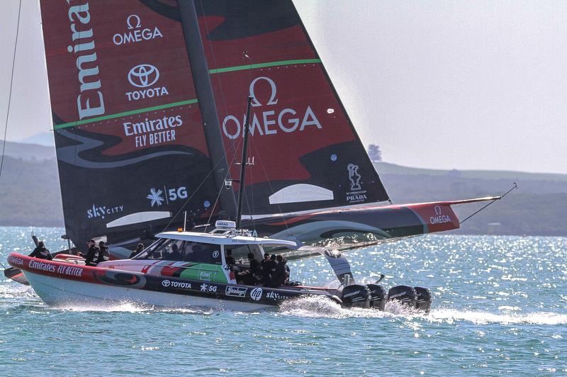 Te Aihe - Emirates Team New Zealand - Waitemata Harbour - November 4, 2019 photo copyright Richard Gladwell / Sail-World.com taken at Royal New Zealand Yacht Squadron and featuring the AC75 class