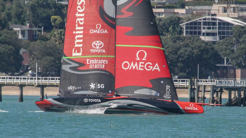Te Aihe - Emirates Team New Zealand - Waitemata Harbour - November 4, 2019 photo copyright Richard Gladwell / Sail-World.com taken at Royal New Zealand Yacht Squadron and featuring the AC75 class