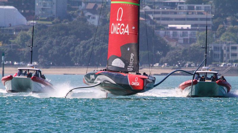 Emirates Team New Zealand's Te Aihe, Wiatemata Harbour, November 4, 2019 photo copyright Richard Gladwell, Sail-World.com / nz taken at Royal New Zealand Yacht Squadron and featuring the AC75 class