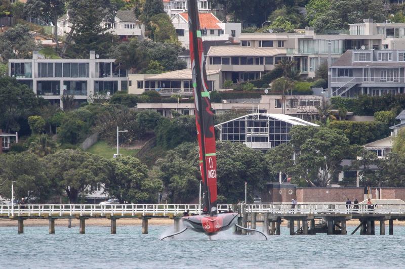 Emirates Team New Zealand gets amongst the 49ers ahead of the 2019 Hyundai World Championship - Waitemata Harbour - November 19, 2019 - photo © Richard Gladwell / Sail-World.com