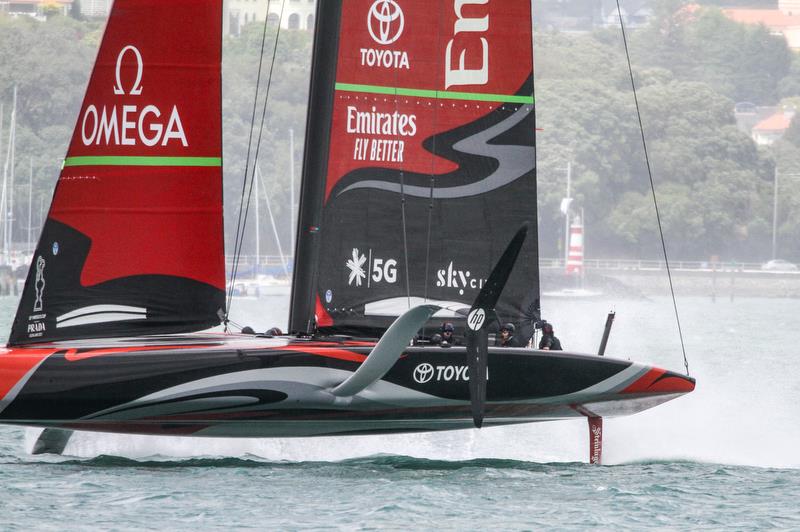 Emirates Team New Zealand - Waitemata Harbour - November 20, 2019 photo copyright Richard Gladwell / Sail-World.com taken at Royal New Zealand Yacht Squadron and featuring the AC75 class