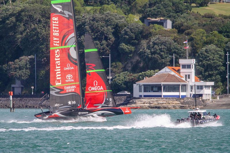 Emirates Team New Zealand - AC75 - Te Aihe - December 11, 2019, Waitemata Harbour - photo © Richard Gladwell / Sail-World.com