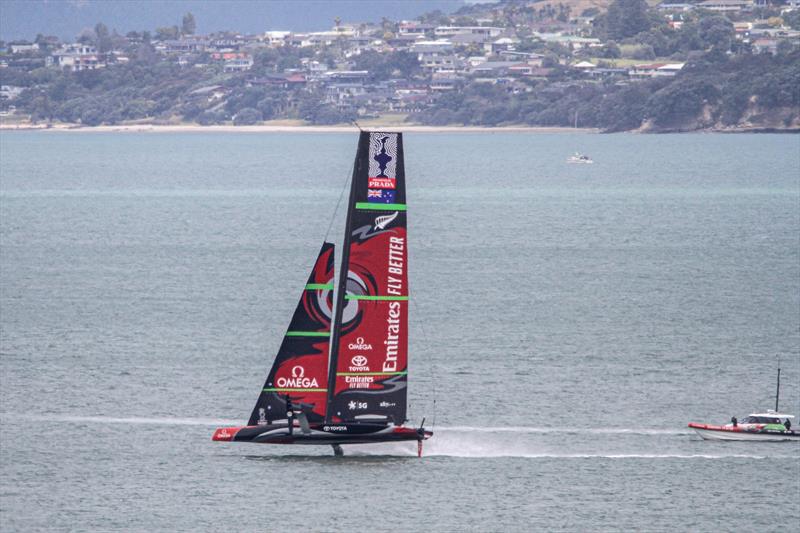 Emirates Team New Zealand in The Paddock - January 8, 2020 photo copyright Richard Gladwell / Sail-World.com taken at Royal New Zealand Yacht Squadron and featuring the AC75 class