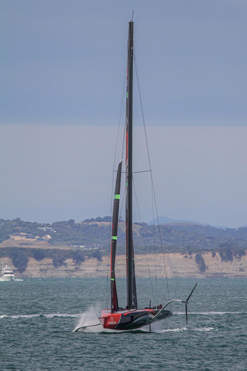 Emirates Team New Zealand's AC75 - January 10, 2020 photo copyright Richard Gladwell / Sail-World.com taken at Royal New Zealand Yacht Squadron and featuring the AC75 class