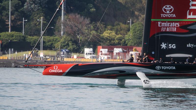 Emirates Team New Zealand - Waitemata Harbour - January 13, 2020 photo copyright Richard Gladwell / Sail-World.com taken at Royal New Zealand Yacht Squadron and featuring the AC75 class