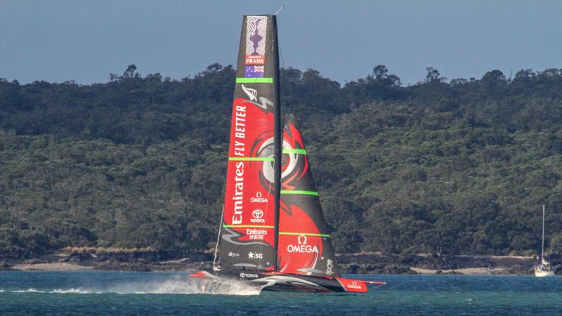 AC75 - Emirates Team New Zealand - Waitemata Harbour, January 15, 2020 photo copyright Richard Gladwell / Sail-World.com taken at Royal New Zealand Yacht Squadron and featuring the AC75 class