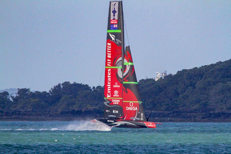 Emirates Team New Zealand - Waitemata harbour - January 15, 2020 photo copyright Richard Gladwell / Sail-World.com taken at Royal New Zealand Yacht Squadron and featuring the AC75 class