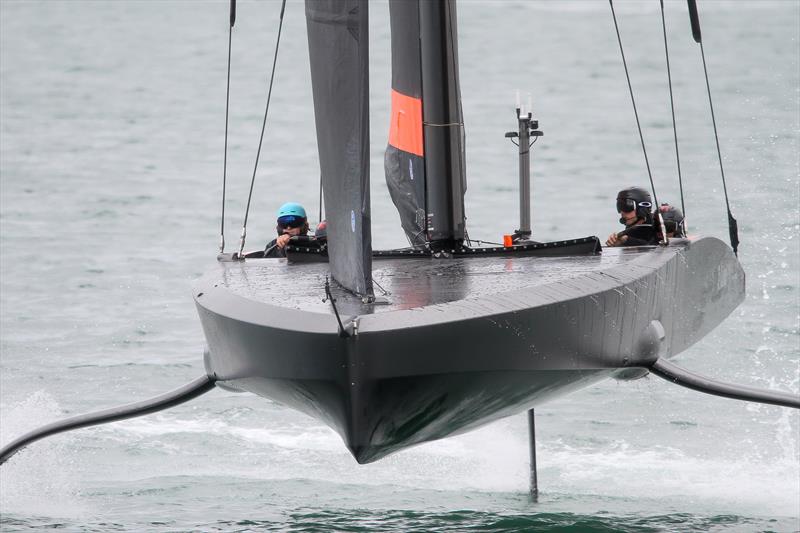 Te Kahu training on the Waitemata Harbour - March 2020 The helmsmen are both forward as in the AC40 - photo © Richard Gladwell / Sail-World.com