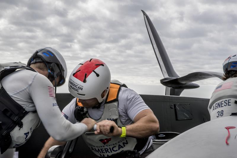 American Magic's AC75 Defiant testing operations in Pensacola, Florida photo copyright Will Ricketson taken at New York Yacht Club and featuring the AC75 class