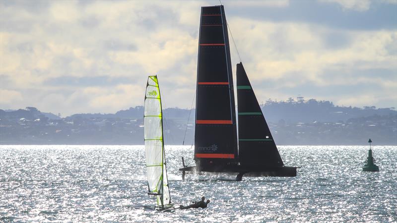 Emirates Team NZ's Test boat - Te Kahu - Waitemata Harbour, June 2020 - photo © Richard Gladwell / Sail-World.com