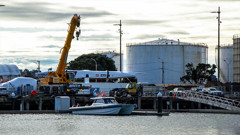 American Magic arrives in Auckland - June 30, 2020 photo copyright Richard Gladwell / Sail-World.com taken at Royal New Zealand Yacht Squadron and featuring the AC75 class