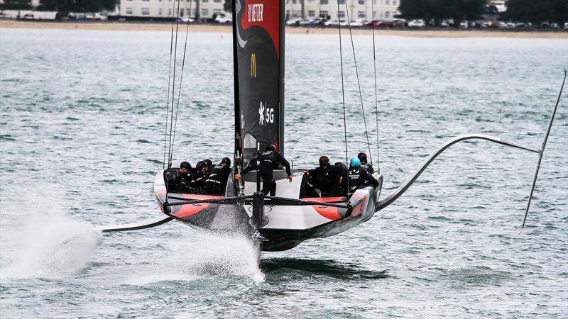 Emirates Team NZ' s AC75 Te Aihe - Auckland - July 1, 2020 photo copyright Richard Gladwell / Sail-World.com taken at Royal New Zealand Yacht Squadron and featuring the AC75 class