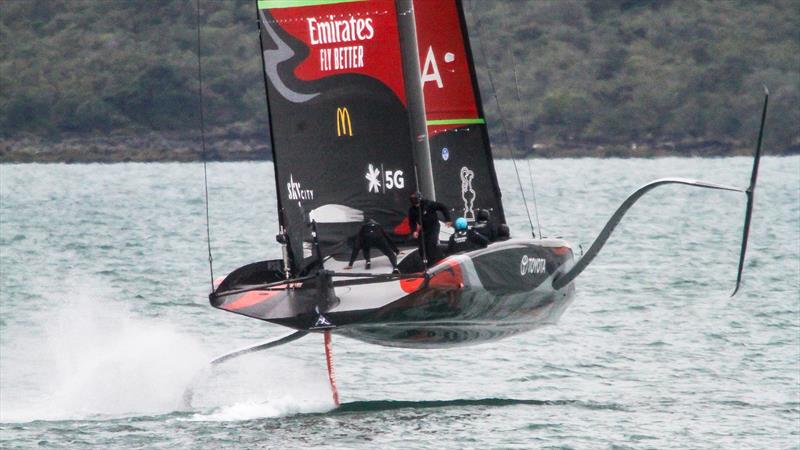 Emirates Team NZ' s AC75 Te Aihe - Auckland - July 1, 2020 photo copyright Richard Gladwell / Sail-World.com taken at Royal New Zealand Yacht Squadron and featuring the AC75 class