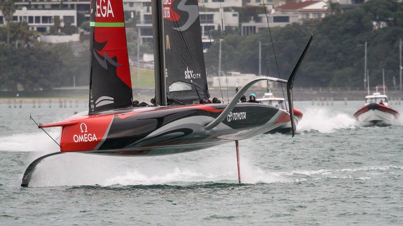 Emirates Team NZ' s AC75 Te Aihe - Auckland - July 1, 2020 photo copyright Richard Gladwell / Sail-World.com taken at Royal New Zealand Yacht Squadron and featuring the AC75 class