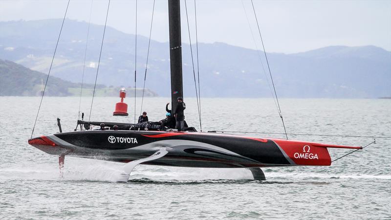 Emirates Team NZ returns - America's Cup - Auckland - July 6, 2020 photo copyright Richard Gladwell / Sail-World.com taken at Royal New Zealand Yacht Squadron and featuring the AC75 class