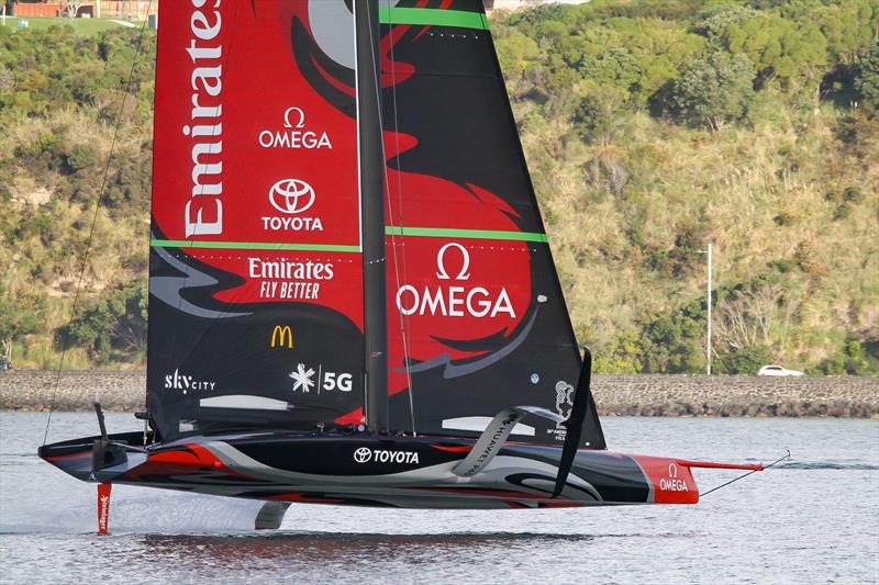 Te Aihe - AC75 - Emirates Team New Zealand - July 13, 2020 - Waitemata Harbour, Auckland, New Zealand - photo © Richard Gladwell / Sail-World.com