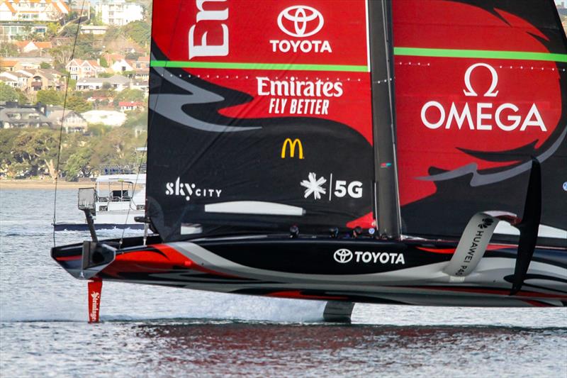 Te Aihe - AC75 - Emirates Team New Zealand - July 13, 2020 - Waitemata Harbour, Auckland, New Zealand - photo © Richard Gladwell / Sail-World.com