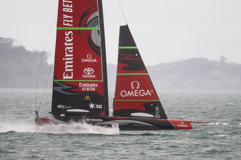 Te Aihe - AC75 - Emirates Team New Zealand - July 15, 2020 - Waitemata Harbour, Auckland, New Zealand - photo © Richard Gladwell / Sail-World.com