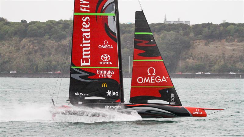 Te Aihe - AC75 - Emirates Team New Zealand - July 15, 2020 - Waitemata Harbour, Auckland, New Zealand - photo © Richard Gladwell / Sail-World.com