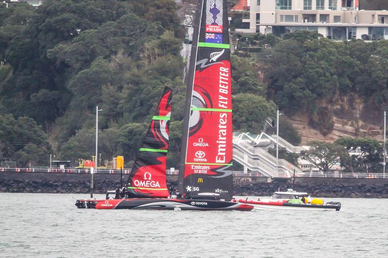 Te Aihe - AC75 - Emirates Team New Zealand - July 15, Waitemata Harbour, Auckland, New Zealand - photo © Richard Gladwell / Sail-World.com