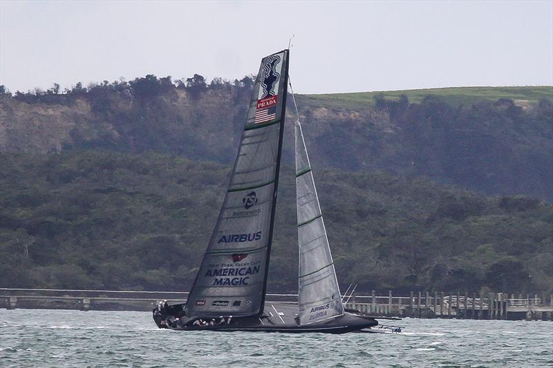 American Magic - Waitemata Harbour - Auckland - America's Cup 36 - July 30, 2020 photo copyright Richard Gladwell / Sail-World.com taken at Royal New Zealand Yacht Squadron and featuring the AC75 class