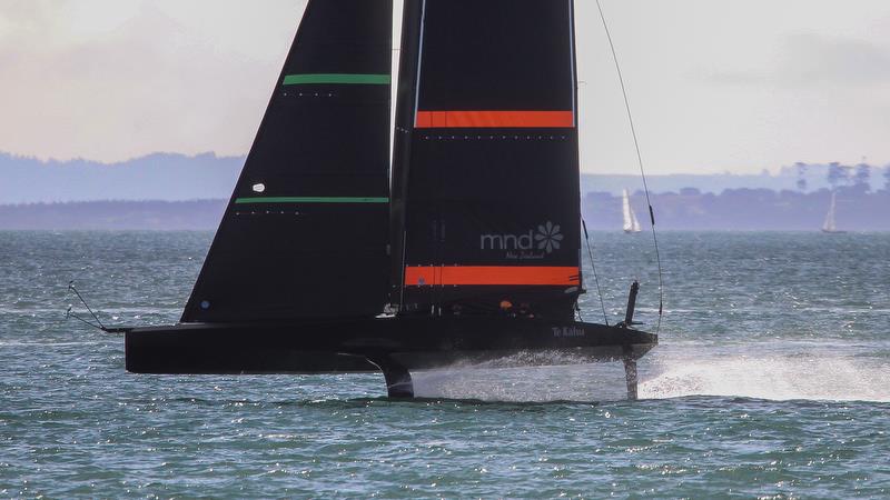 Te Kahu - Emirates Team New Zealand - June 17, 2020 - Waitemata Harbour, Auckland, New Zealand photo copyright Richard Gladwell / Sail-World.com taken at Royal New Zealand Yacht Squadron and featuring the AC75 class