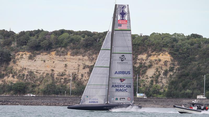 American Magic - Waitemata Harbour - Auckland - America's Cup 36 - July 28, 2020 photo copyright Richard Gladwell / Sail-World.com taken at Royal New Zealand Yacht Squadron and featuring the AC75 class