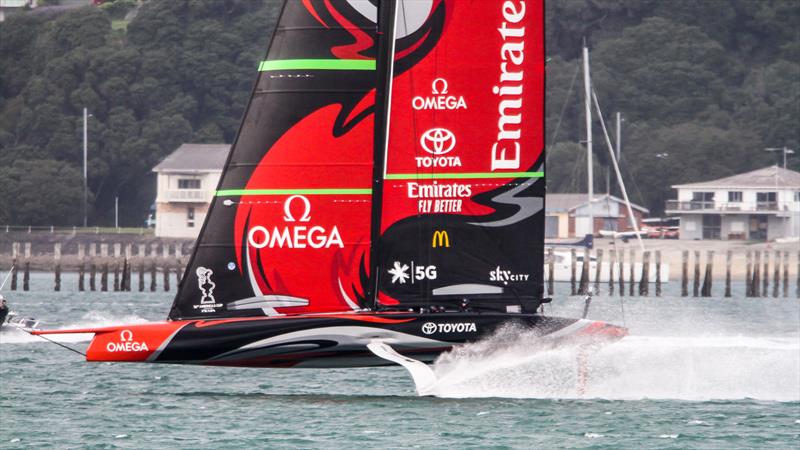 Emirates Team New Zealand - Waitemata Harbour - August 30, 2020 - 36th America's Cup photo copyright Richard Gladwell / Sail-World.com taken at Royal New Zealand Yacht Squadron and featuring the AC75 class