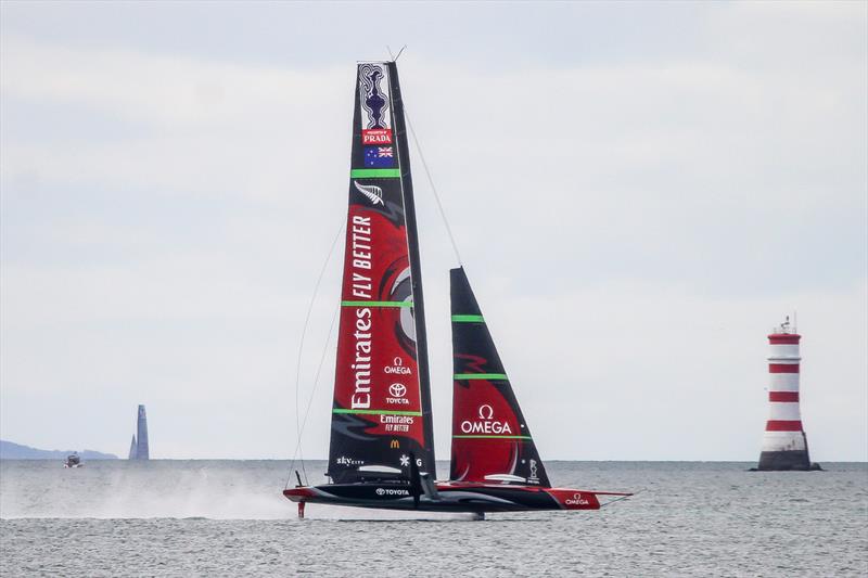 Emirates Team New Zealand - Waitemata Harbour - September 5, 2020,  36th America's Cup photo copyright Richard Gladwell / Sail-World.com taken at Royal New Zealand Yacht Squadron and featuring the AC75 class