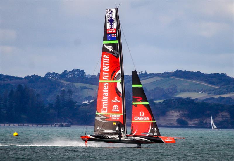 Emirates Team New Zealand - Waitemata Harbour - September 5, 2020,  36th America's Cup photo copyright Richard Gladwell / Sail-World.com taken at Royal New Zealand Yacht Squadron and featuring the AC75 class