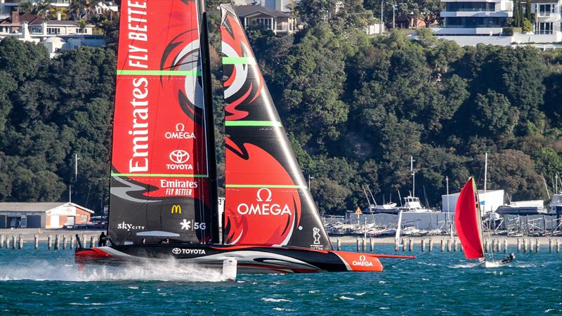 Emirates Team New Zealand - Waitemata Harbour - September 12, 2020 - 36th America's Cup photo copyright Richard Gladwell / Sail-World.com taken at Royal New Zealand Yacht Squadron and featuring the AC75 class