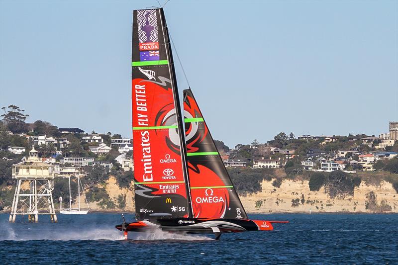 Emirates Team New Zealand - Waitemata Harbour - September 12, 2020 - 36th America's Cup photo copyright Richard Gladwell / Sail-World.com / nz taken at Royal New Zealand Yacht Squadron and featuring the AC75 class