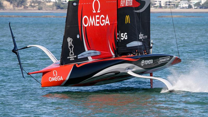 Emirates Team New Zealand - Waitemata Harbour - September 21, 2020 - 36th America's Cup photo copyright Richard Gladwell / Sail-World.com taken at Royal New Zealand Yacht Squadron and featuring the AC75 class