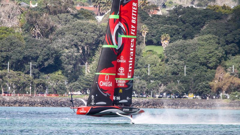 Emirates Team New Zealand - Waitemata Harbour - September 30, 2020 - 36th America's Cup photo copyright Richard Gladwell / Sail-World.com taken at Royal New Zealand Yacht Squadron and featuring the AC75 class