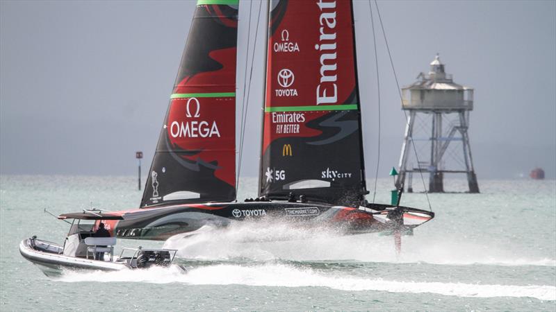 Emirates Team New Zealand - Waitemata Harbour - September 30, 2020 - 36th America's Cup photo copyright Richard Gladwell / Sail-World.com taken at Royal New Zealand Yacht Squadron and featuring the AC75 class