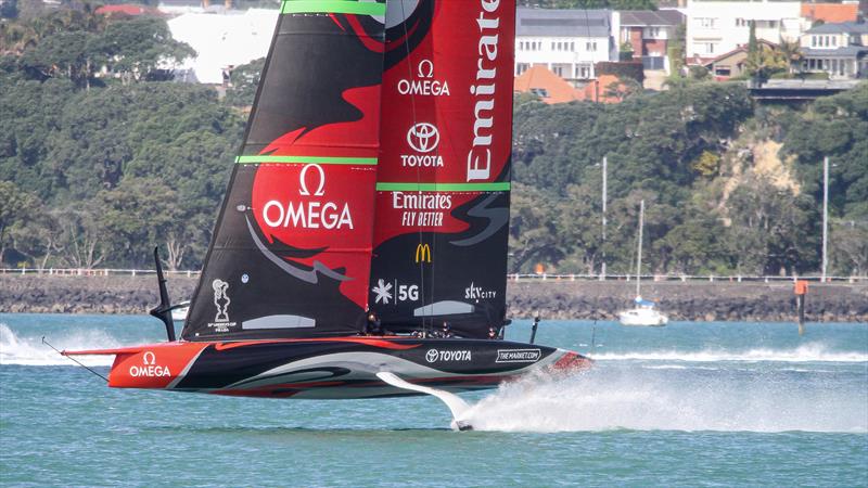 Emirates Team New Zealand - Waitemata Harbour - September 30, 2020 - 36th America's Cup photo copyright Richard Gladwell / Sail-World.com taken at Royal New Zealand Yacht Squadron and featuring the AC75 class