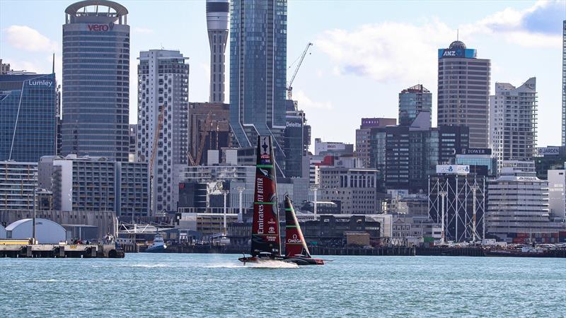 Emirates Team New Zealand - Waitemata Harbour - October 3, 2020 - 36th America's Cup photo copyright Richard Gladwell / Sail-World.com / nz taken at Royal New Zealand Yacht Squadron and featuring the AC75 class