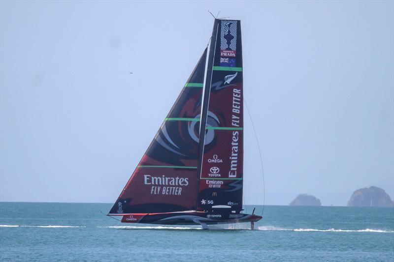 Te Aihe, Emirates Team New Zealand - October 05, 2020 - Hauraki Gulf - America's Cup 36 - photo © Richard Gladwell / Sail-World.com