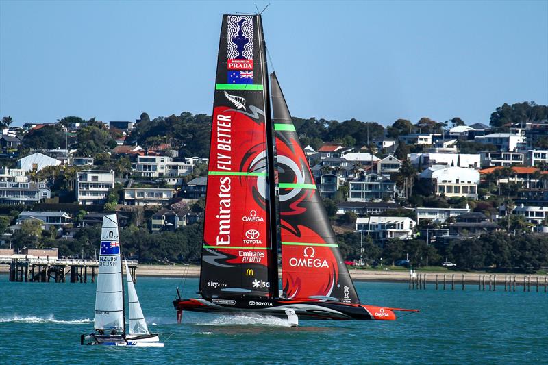 Te Aihe, Emirates Team New Zealand - October 05, 2020 - Waitemata Harbour - America's Cup 36 - photo © Richard Gladwell / Sail-World.com