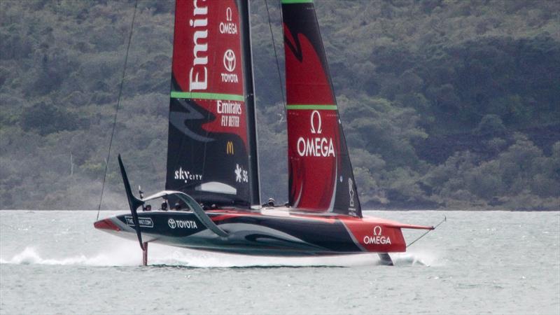 Te Aihe - Emirates Team New Zealand - October 7,  2020 - Waitemata Harbour photo copyright Richard Gladwell / Sail-World.com taken at Royal New Zealand Yacht Squadron and featuring the AC75 class