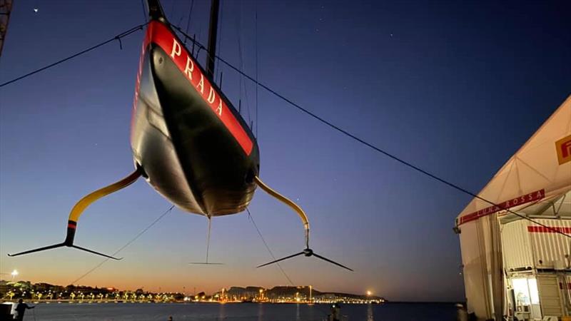 Luna Rossa design was reckoned by the other Challengers to be the best of the first launched AC75's - Cagliari, Sardinia photo copyright Carlo Borlenghi / Luna Rossa taken at Circolo della Vela Sicilia and featuring the AC75 class