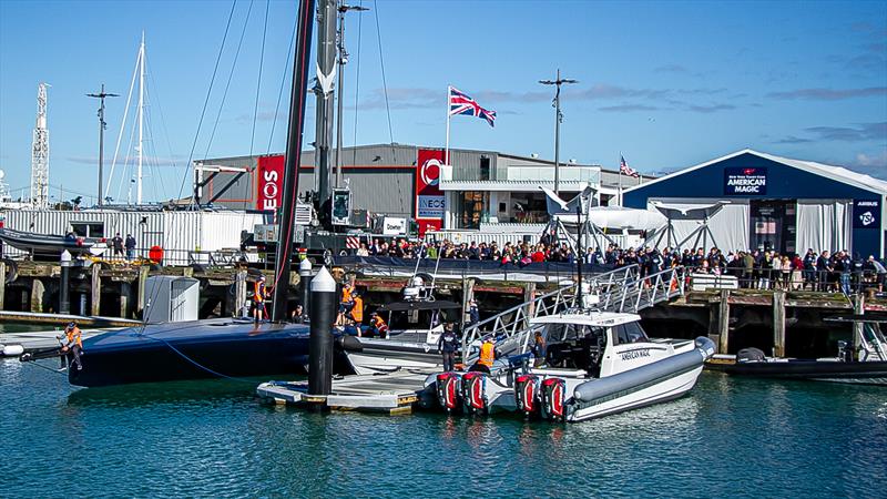 Patriot - American Magic - launching October 16, 2020, America's Cup 36, Auckland - photo © Richard Gladwell / Sail-World.com