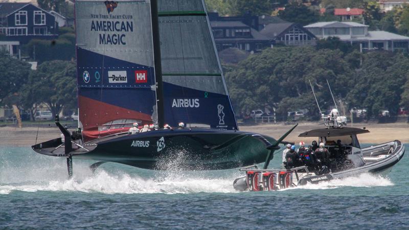 Patriot - American Magic - Waitemata Harbour - November - 36th America's Cup photo copyright Richard Gladwell / Sail-World.com taken at  and featuring the AC75 class