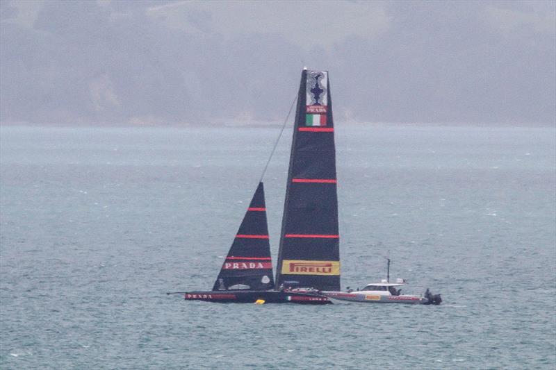 Luna Rossa sets up - Tamaki Strait - November 26, 2020 - 36th America's Cup photo copyright Richard Gladwell / Sail-World.com taken at Royal New Zealand Yacht Squadron and featuring the AC75 class