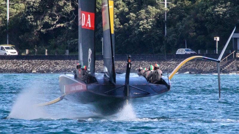 Bustle on Luna Rossa Prada Pirelli - November 2020- Waitemata Harbour - Auckland - 36th America's Cup photo copyright Richard Gladwell / Sail-World.com taken at Royal New Zealand Yacht Squadron and featuring the AC75 class